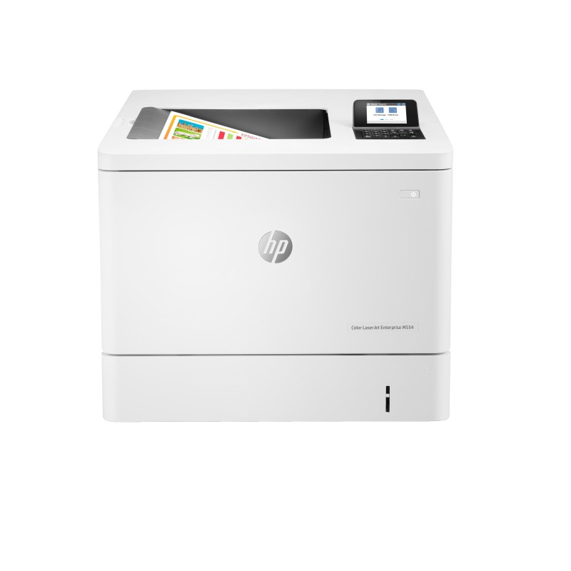 HP Color LaserJet Enterprise M554dn Farblaserdrucker USB LAN